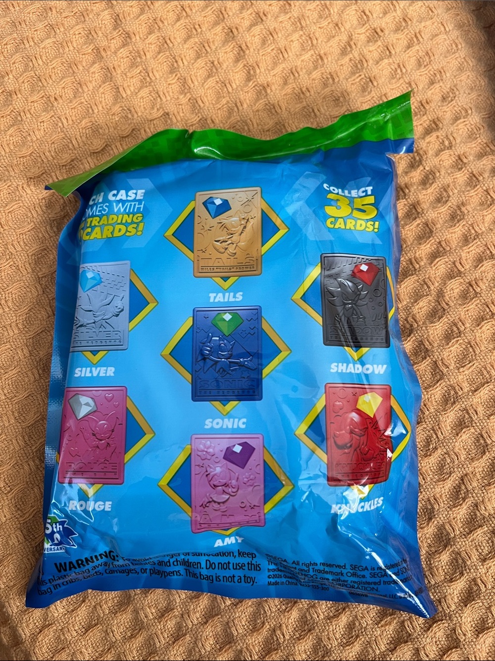 Sonic the Hedgehog Blue Trading Cards Pack - Wendy's Exclusive - Picture 2 of 2
